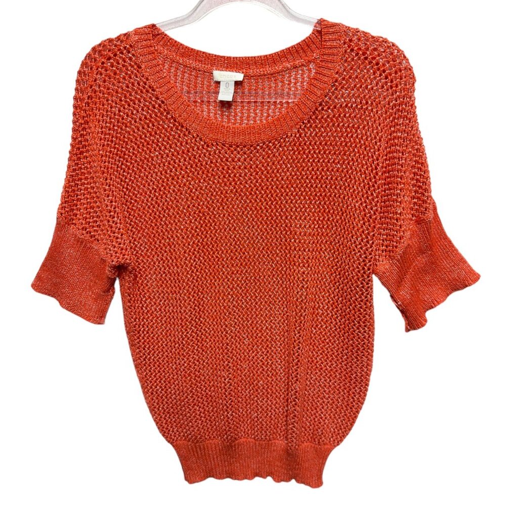 Crochet Open Stitch Work Knit Top Sweater Pullover Jumper